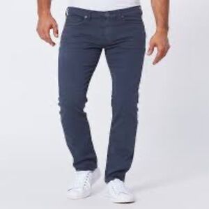PAIGE Lennox medium blue wash jeans men's size 36x31 cotton slim straight